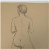 Image 4 : Original Graphite Drawings on Paper, Nude Back of a Woman
