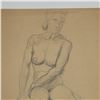 Image 10 : Set of Two Original Drawings of Female Nudes on Paper