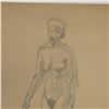 Image 5 : Set of Two Original Drawings of Female Nudes on Paper