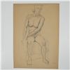 Image 7 : Set of Two Original Drawings of Female Nudes on Paper
