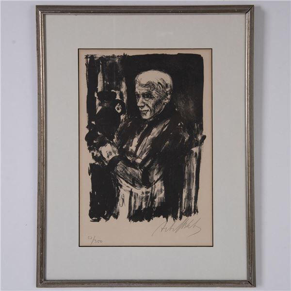 Arbit Blatas, Original Lithograph on Paper, Picasso, Signed