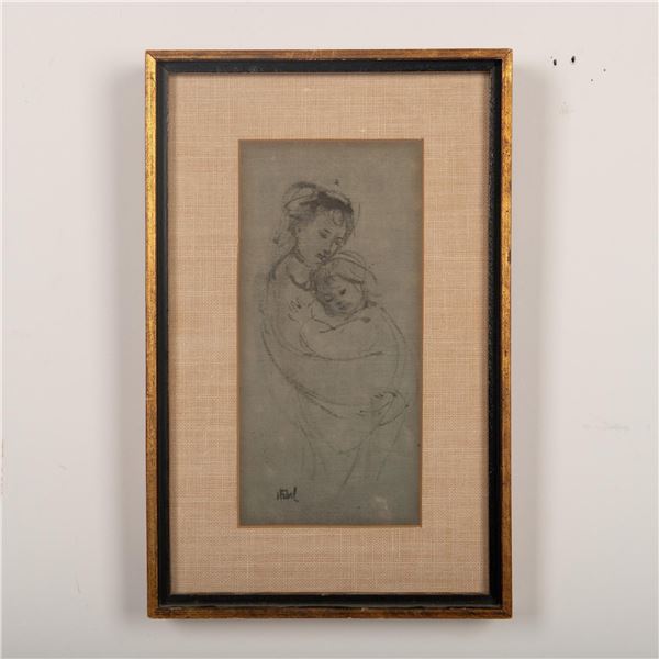 Edna Hibel, Original Lithograph on Paper, Mother & Child