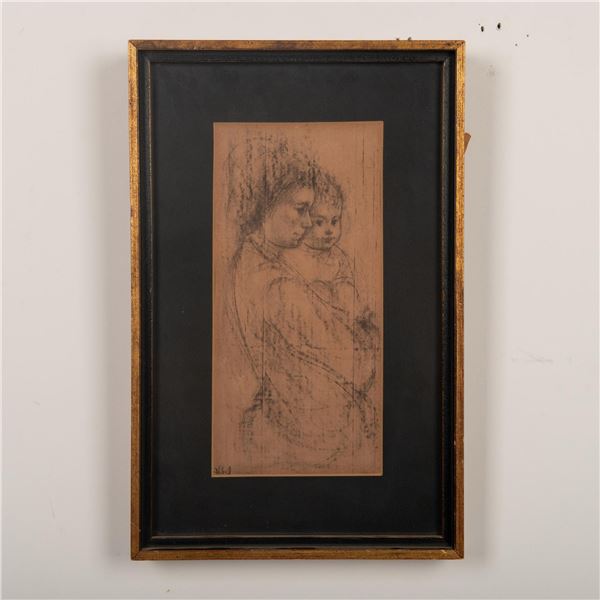 Edna Hibel, Original Lithograph on Paper, Mother & Child