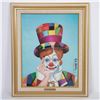 Image 1 : Red Skelton (Aft.) Original Lithograph on Canvas, Signed