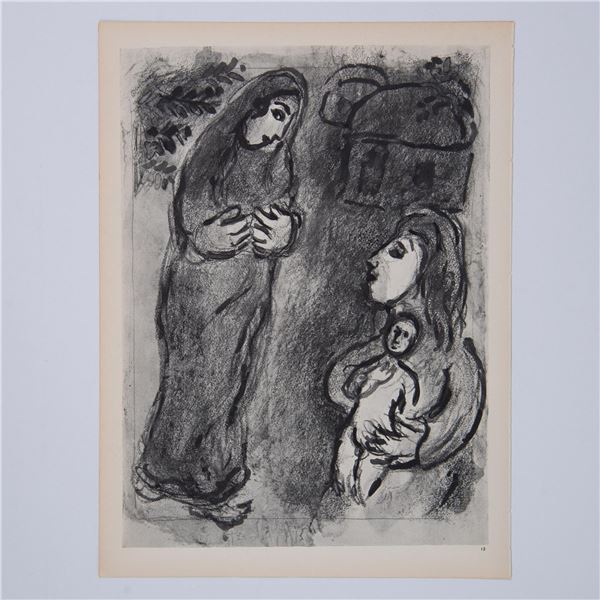 Marc Chagall (Aft.) Monochrome Heliogravures on Velin Paper