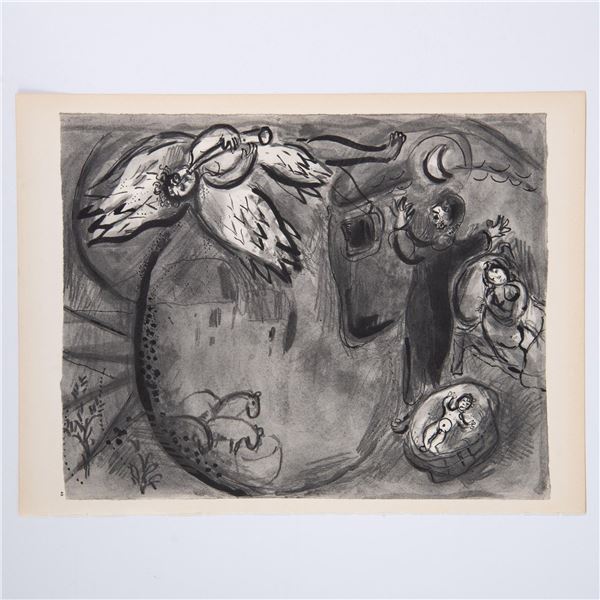 Marc Chagall (Aft.) Monochrome Heliogravures on Velin Paper