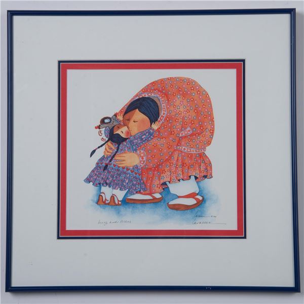 Barbara Lavallee, Offset Watercolor on Paper, Signed