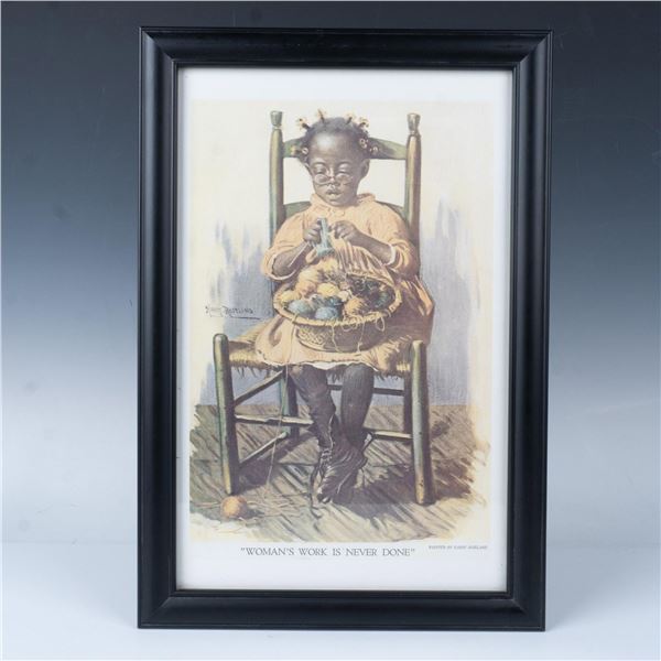 Vintage Americana Folk Art Print by Harry Roseland