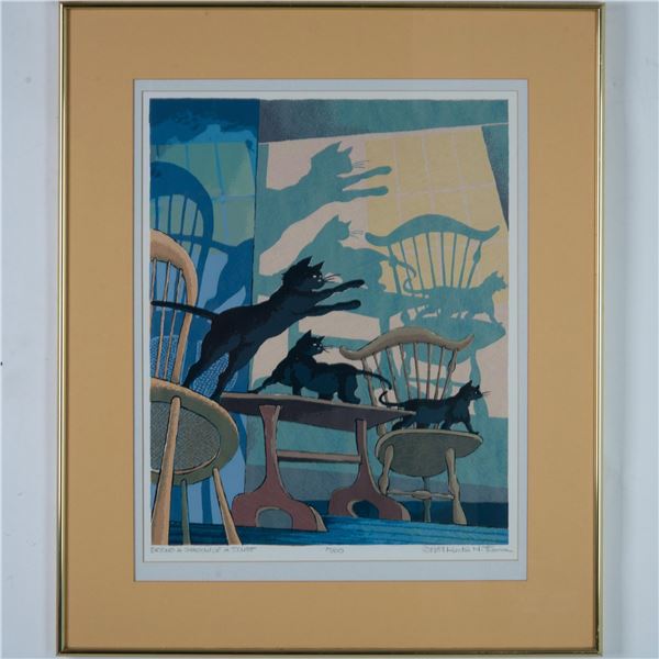 Kurtis Thomas, Original Color Serigraph on Paper, Signed