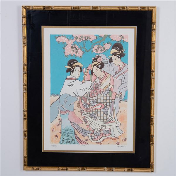 Lloyd Van Pitterson, Original Serigraph, Sisters, Signed