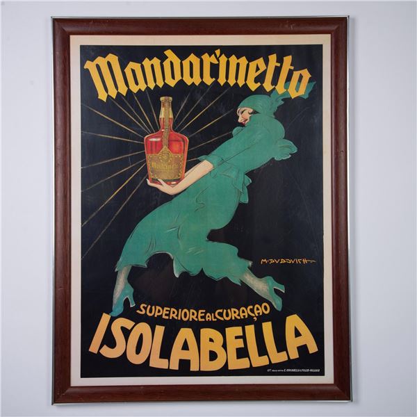 After Marcello Dudovich, Digital Poster on Aged Paper