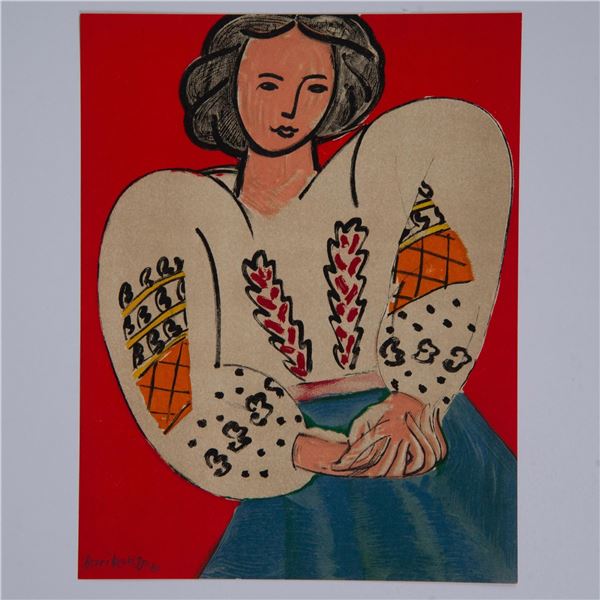 Henri Matisse (Aft.) Original Lithograph on Paper