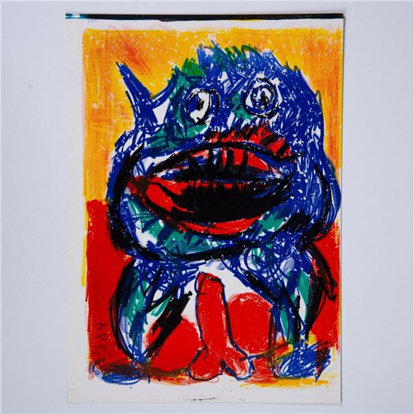 Karel Appel (Aft.) One Cent Life, Original Color Lithograph