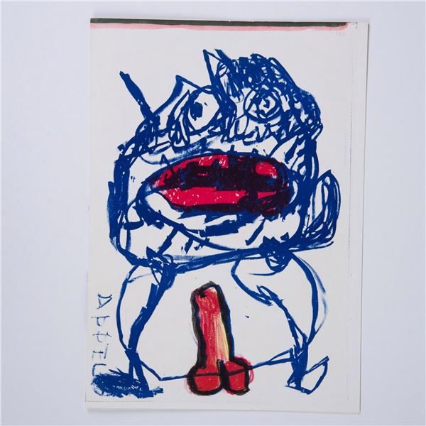 Karel Appel (Aft.) One Cent Life, Original Color Lithograph