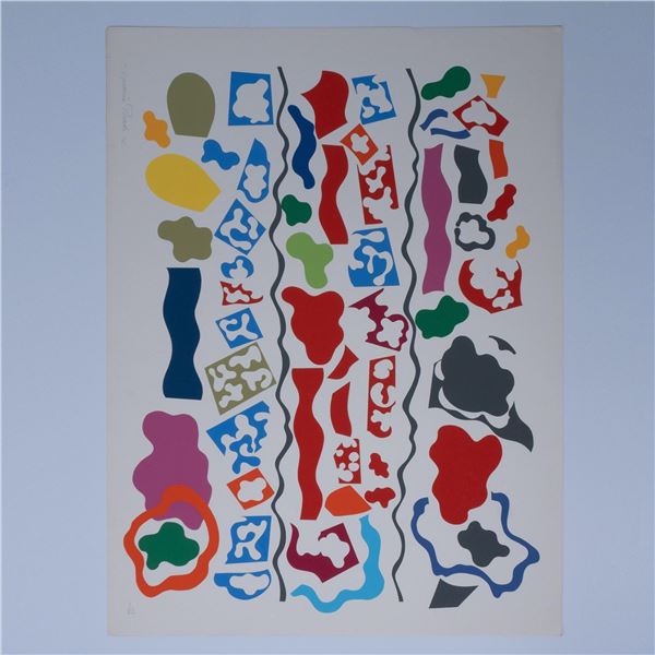 Nadine Prado, Original Serigraph on Paper, Seascape, Signed