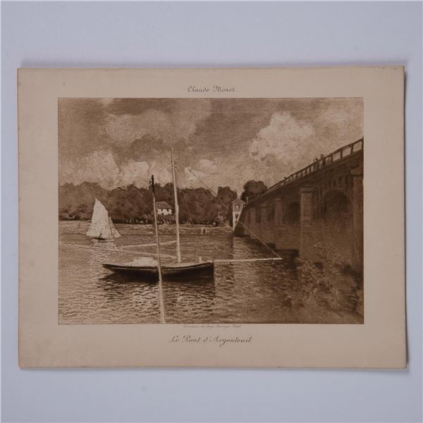 Claude Monet (Aft.) Original Photogravure on Paper