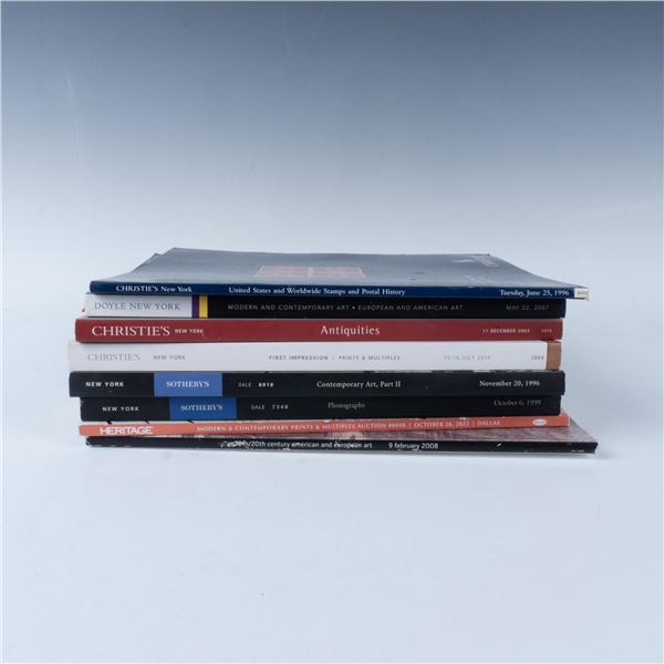 8pc Assortment of Art Auction Catalogs