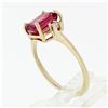 Image 9 : Vintage 14k Gold 2.20 ctw Emerald Pink Tourmaline Ring w/ Round Diamond Accents