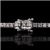 Image 3 : 5.62 ctw Diamond 14K White Gold Tennis Bracelet