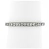 Image 4 : Antique Art Deco Platinum Channel Single Cut Diamond Eternity Wedding Band Ring