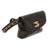 Image 2 : Chanel Black Quilted Leather Waist Clutch Bag