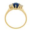 Image 8 : Vintage 14k Gold 1.32 ctw GIA Burma NO HEAT Cushion Sapphire & Round Diamond Rin