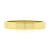 Image 4 : New 14k Yellow Gold 3.1mm Plain Polished Flat Squared Wedding Band Stack Ring