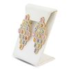 Image 3 : 10.97 ctw MultiColor Sapphire and 4.70 ctw Diamond 14K Yellow Gold Changelier Ea