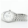 Image 5 : Rolex Stainless Steel 36MM White Diamond Datejust Wristwatch