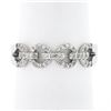 Image 1 : 14k White Gold 0.23 ctw Diamond Interlocking Open Circular Link Design Band Ring