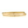 Image 3 : (4) 14k Yellow Gold 8.5" Plain Polished Narrow Slip On Stack Bangle Bracelet Set