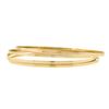Image 5 : (4) 14k Yellow Gold 8.5" Plain Polished Narrow Slip On Stack Bangle Bracelet Set
