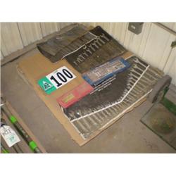 PALLET CONSISTING OF ASSORTED WRENCH SETS, PUNCH & CHISEL SET, TAP & DIE SET, EZE OUT SET
