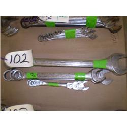 QUANTITY OF (3) BUNDLES OF ASSORTED SIZE COMBINATION END WRENCHES