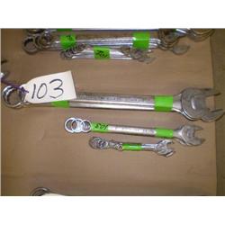 QUANTITY OF (3) BUNDLES OF ASSORTED SIZE COMBINATION END WRENCHES