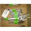 Image 1 : QUANTITY OF COMBINATION END WRENCHES, CRESCENT WRENCHES, VISE GRIPS, & VISE GRIP CLAMPS