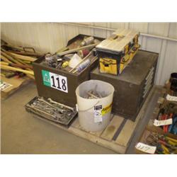 PALLET CONSISTING OF (2) KENNEDY TOOL BOXES WITH CONTENTS