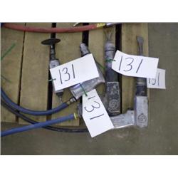 QUANTITY OF (2) AIR CHISELS, AIR DRILL, & AIR GRINDER