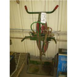 OXYGEN/ACETYLENE TORCH SET W/CART