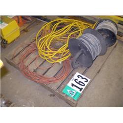 PALLET CONSISTING OF ELECTRICAL CORDS & HOSE REELS