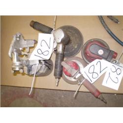 QUANTITY OF (3) AIR SANDERS & PAINT GUN