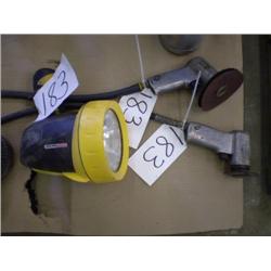 QUANTITY OF (2) AIR SANDERS & LIGHT