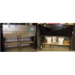 QUANTITY (2) CUSTOM-BUILT 42in.W X 65in.H X 24in. DEEP 5 SHELVE STORAGE CABINET, SINGLE DOOR