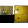 Image 1 : (3) YELLOW STORAGE CABINETS