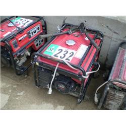 HONDA EB5000X 5000 WATT PORTABLE GENERATOR, s/n EAKC1025555: