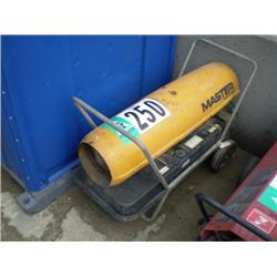 MASTER 150,000 BTU PORTABLE SPACE HEATER, s/n N/A: