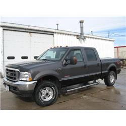 FORD F250 SD LARIAT 4 X 4 CREW CAB PICKUP, s/n 1FTNW21P84EB53567:
