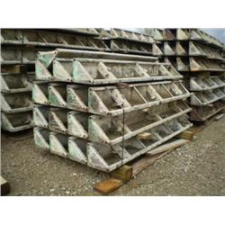 QUANTITY (16) 12in./14in. X 10ft. STEEL PAVING FORMS, s/n N/A: