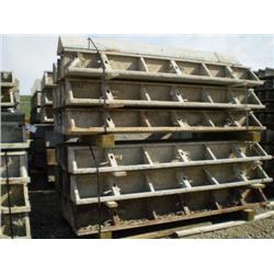 QUANTITY (12) 12in./13in. X 10ft. STEEL PAVING FORMS, s/n N/A: