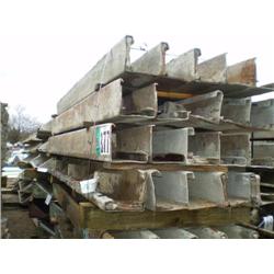 QUANTITY (20) 9in. X 10ft. STEEL PAVING FORMS, s/n N/A: